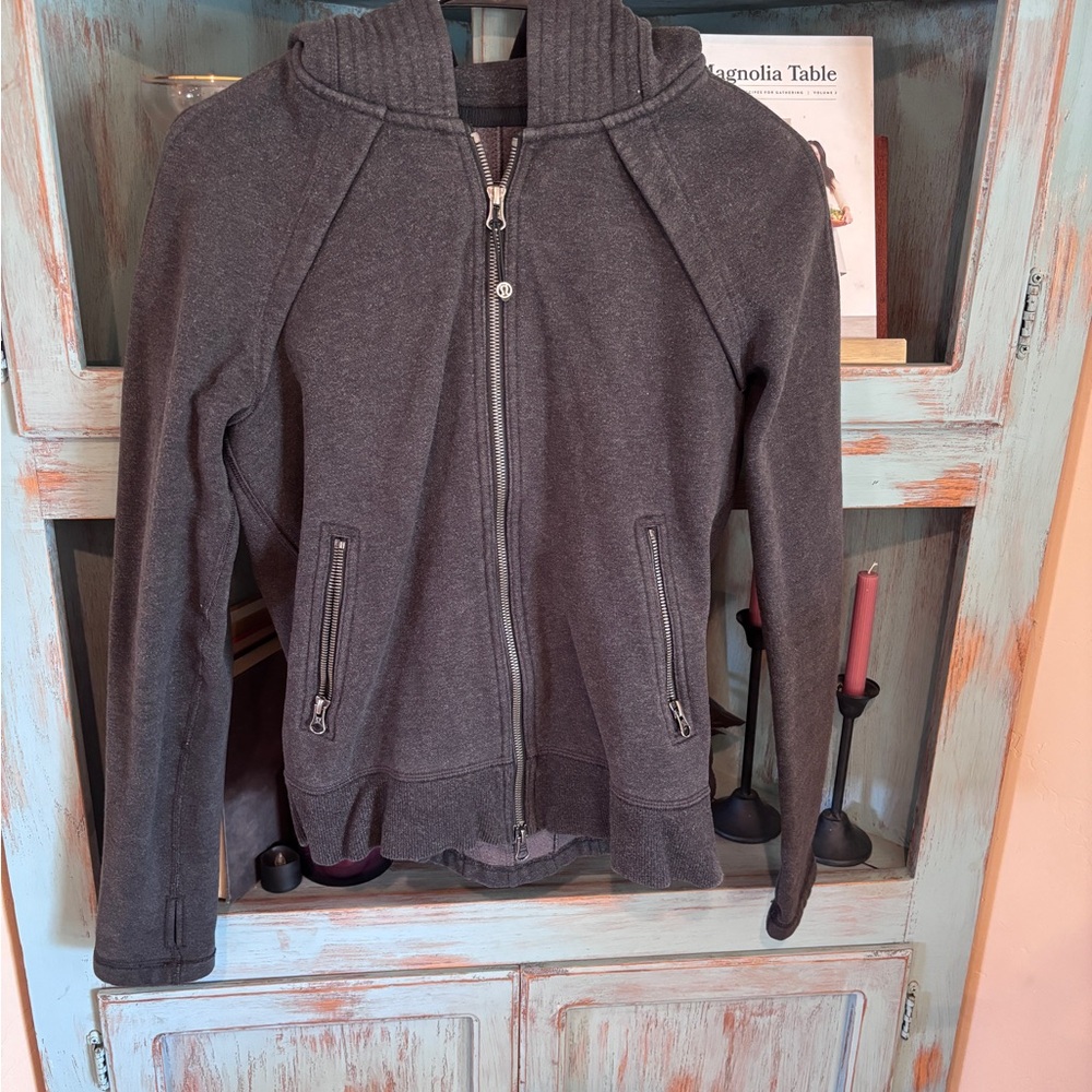 Lulu heathered dark grey jacket